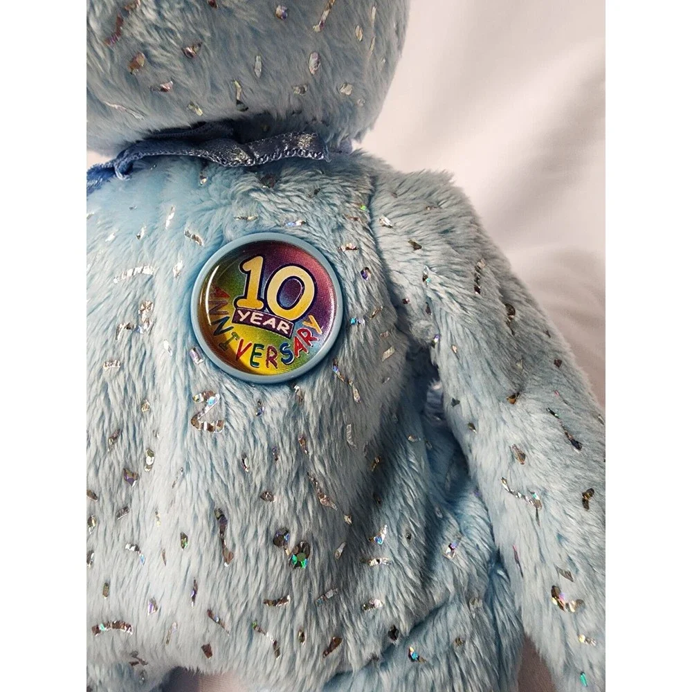 TY Beanie Baby Decade  Light Blue 10 Year Anniversary Bear  Birthday Jan 22 2003